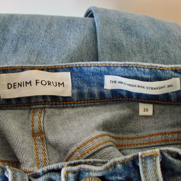 Aritzia Denim Forum Blue Straight Leg Jeans - Picture 6 of 16